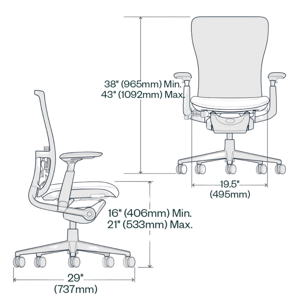 Fully Adjustable Haworth Zody Chair - Office Logix Shop
