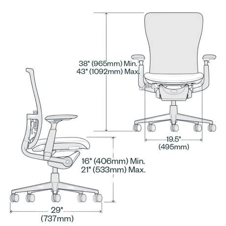 Fully Adjustable Haworth Zody Chair - Office Logix Shop