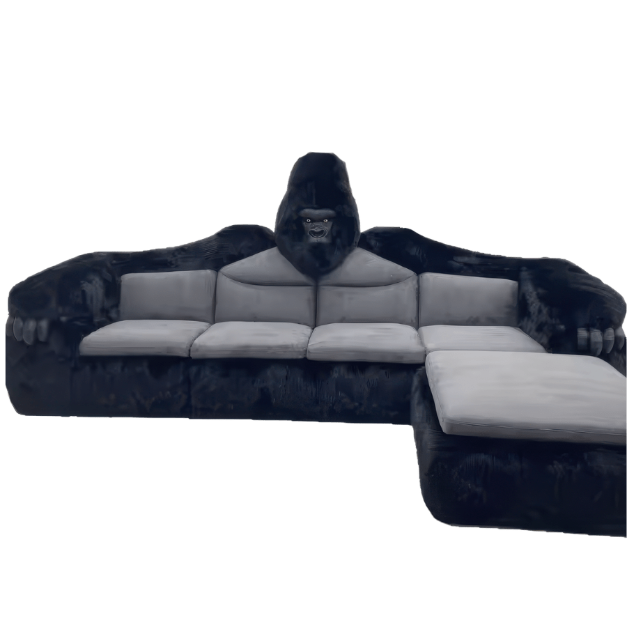 Giant Gorilla Couch with Ottoman - Massive Animal Sofa for Bold Spaces - Office Logix Shop
