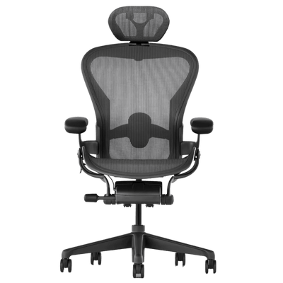 Herman Miller Aeron V2 (Remastered) Chair and Headrest Saving Bundle (Size B) - Office Logix Shop