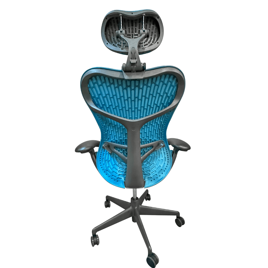 Herman Miller Mirra 2 Chair and OfficeLogixShop Headrest Bundle - Office Logix Shop