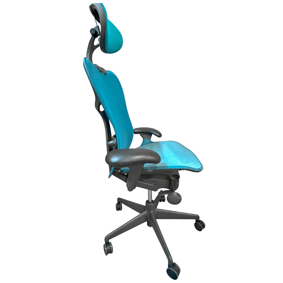 Herman Miller Mirra 2 Chair and OfficeLogixShop Headrest Bundle - Office Logix Shop