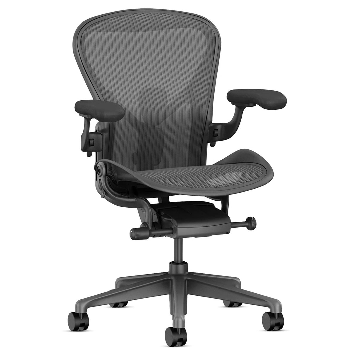 Refurbished Herman Miller Aeron office task chair with mesh seat and ergonomic design