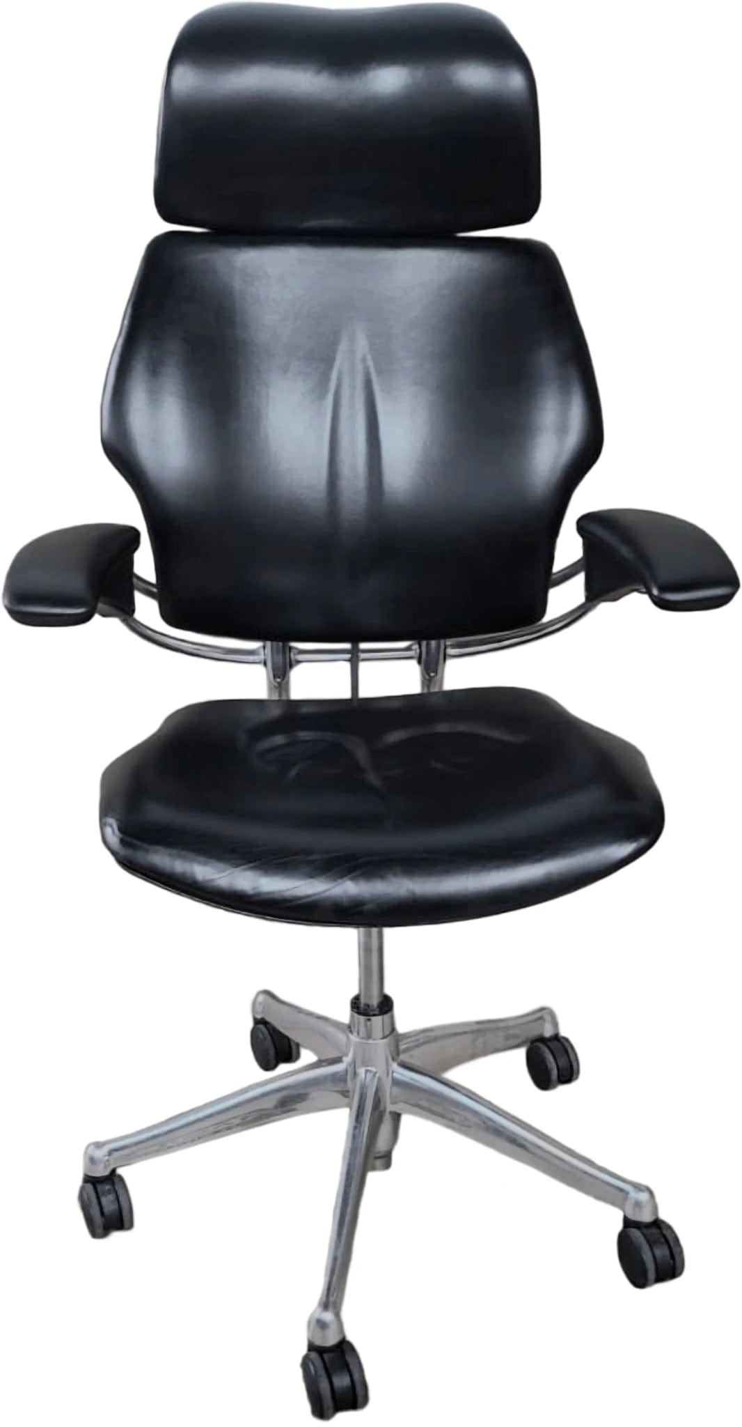 Humanscale Office Chairs Humanscale Freedom with Headrest - Black Leather (Renewed)