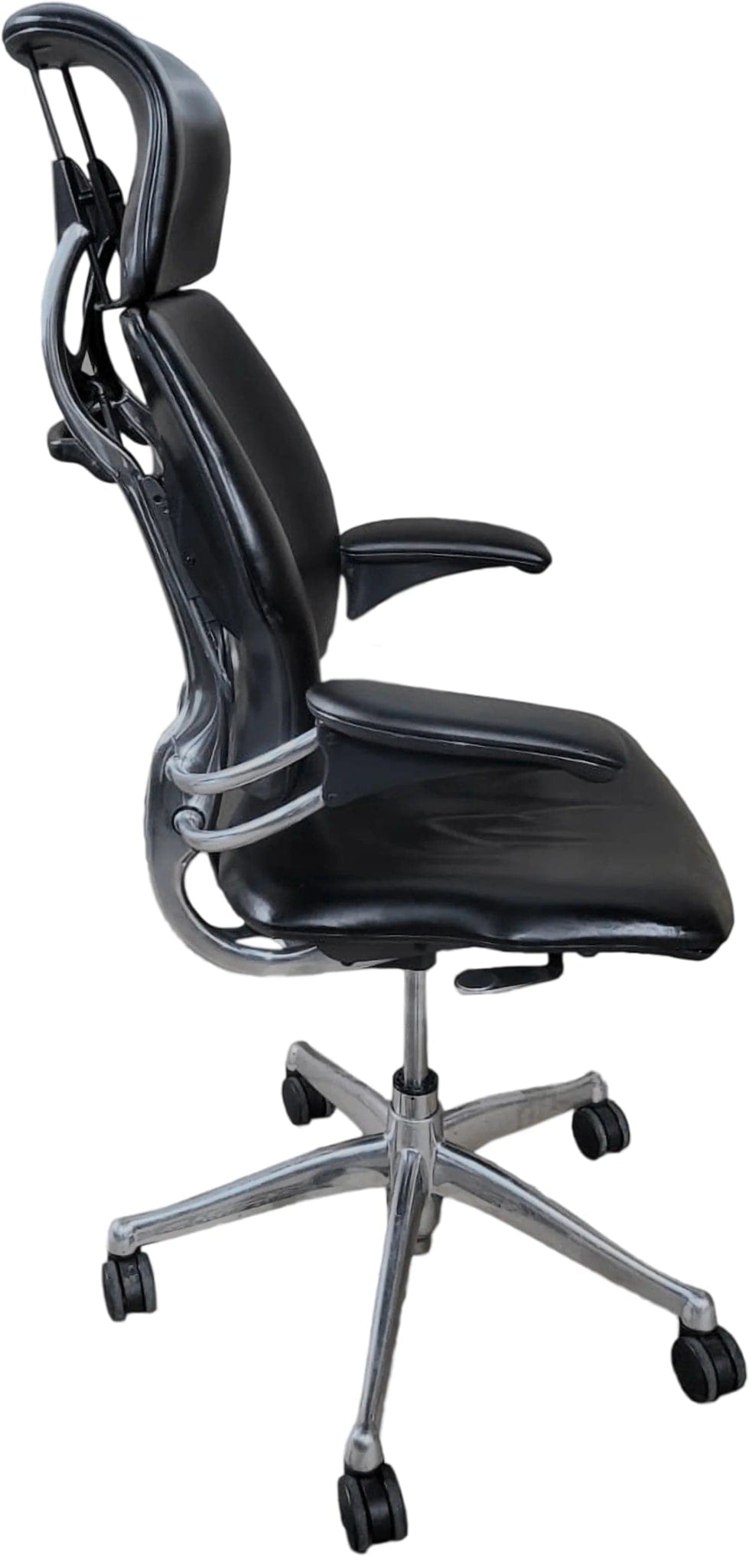 Humanscale Office Chairs Humanscale Freedom with Headrest - Black Leather (Renewed)