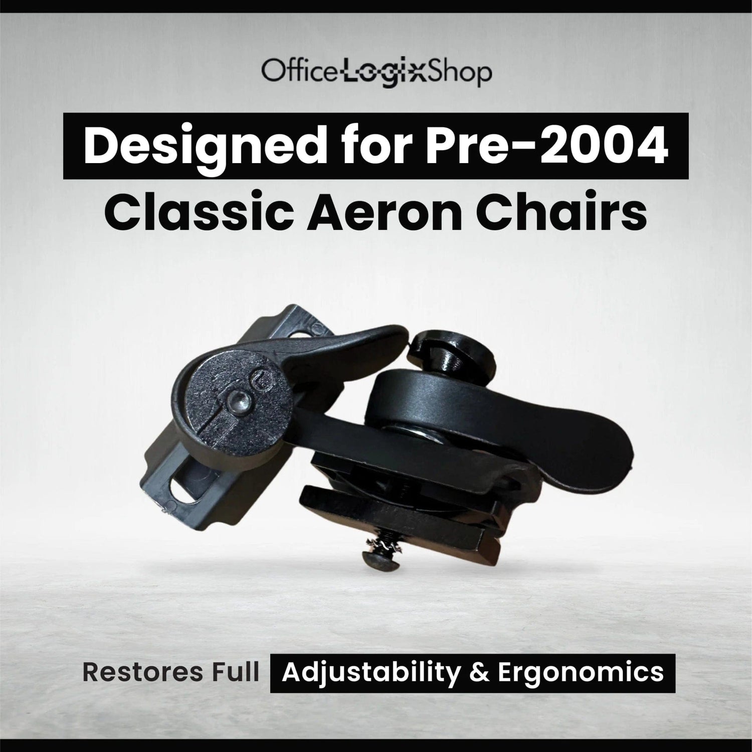 Office Logix Shop Flip Knob (Lever) Kit for Herman Miller Classic Aeron (Before 2004)