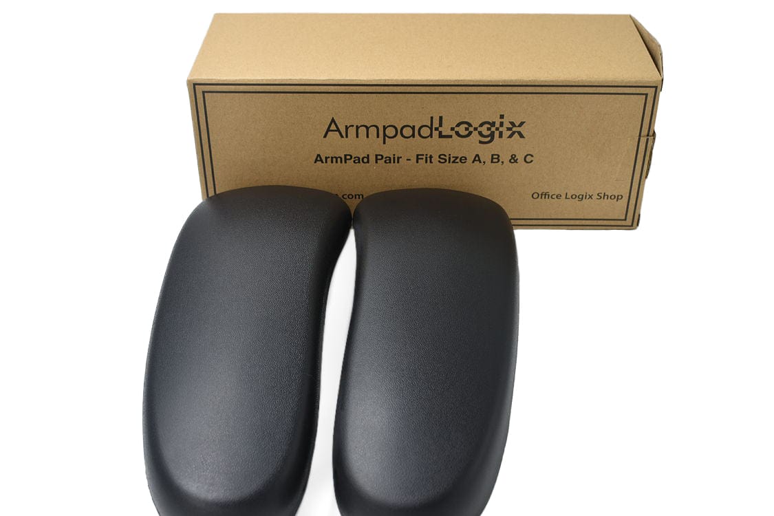 OfficeLogixShop Office Chair Parts OfficeLogixShop - Classic Vinyl Arm Pads Pair
