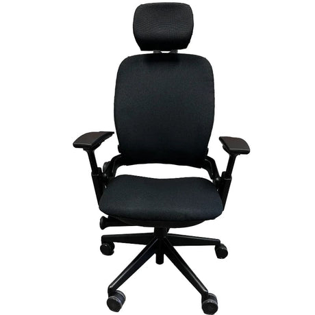 Steelcase Leap V2 Chair and Headrest Bundle