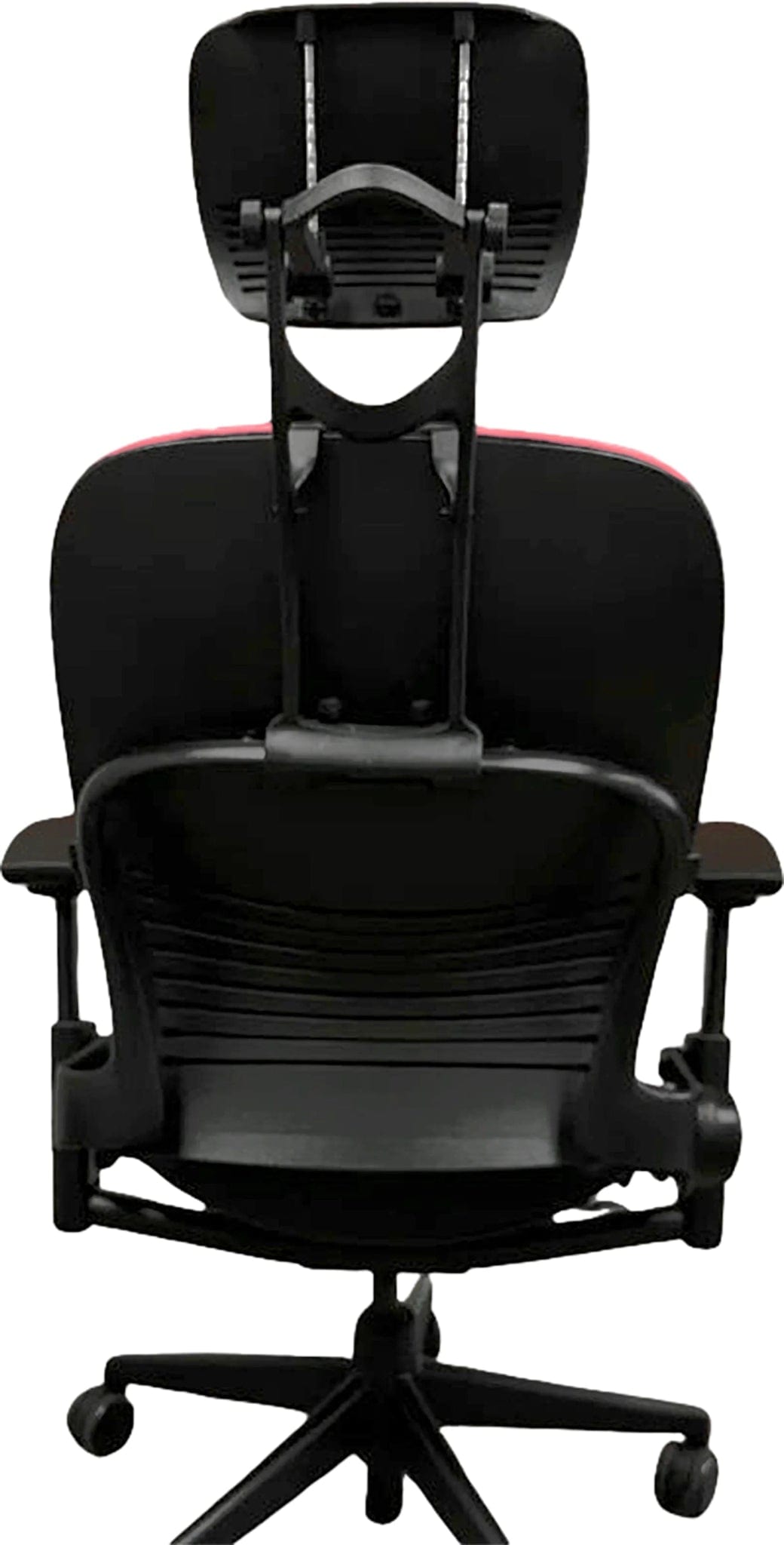 Refurbished Steelcase Leap V2 office chair with headrest, black, ergonomic, Office Logix Shop