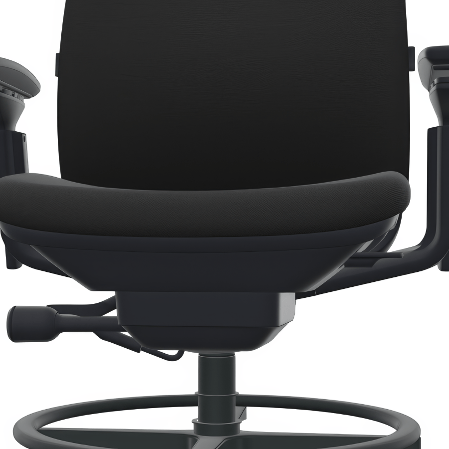 Steelcase Amia Stool, All Features, Adjustable Arms, Adjustable Lumbar Support (Renewed) - Office Logix Shop