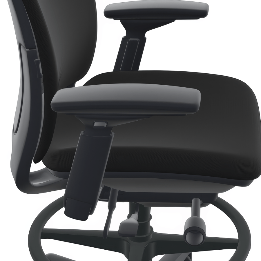 Steelcase Amia Stool, All Features, Adjustable Arms, Adjustable Lumbar Support (Renewed) - Office Logix Shop
