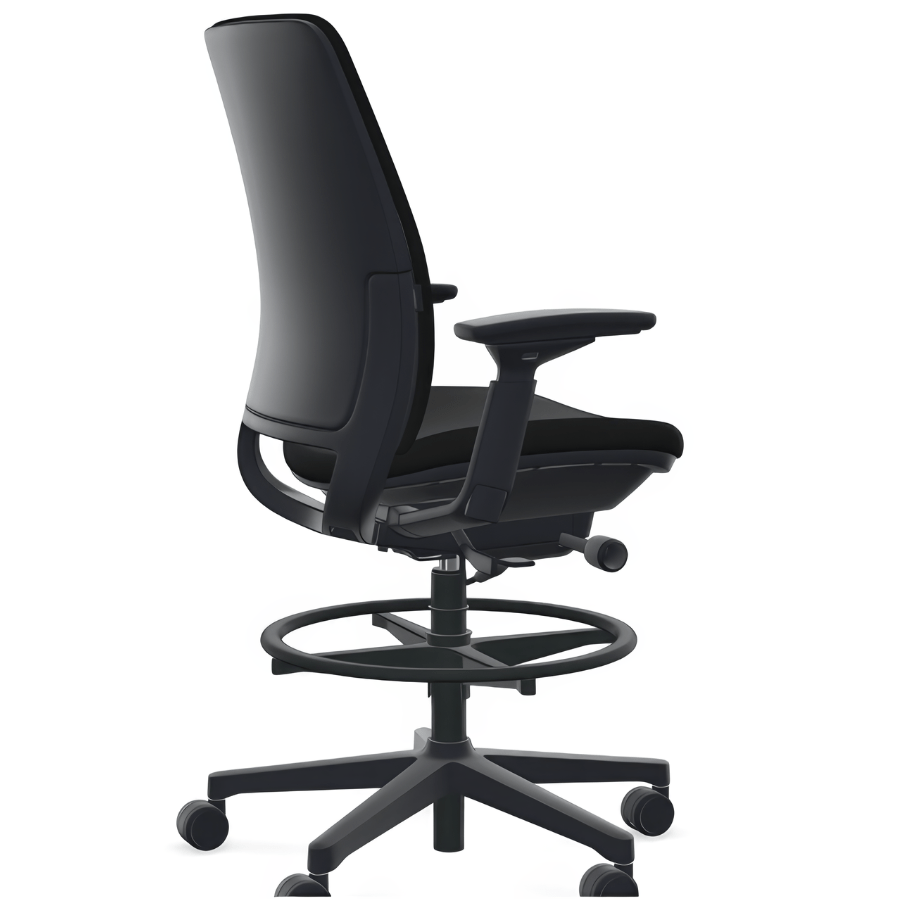 Steelcase Amia Stool, All Features, Adjustable Arms, Adjustable Lumbar Support (Renewed) - Office Logix Shop
