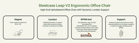 Steelcase Leap V2 Chair with Black Base and Frame (Rеnеwеd) - Office Logix Shop