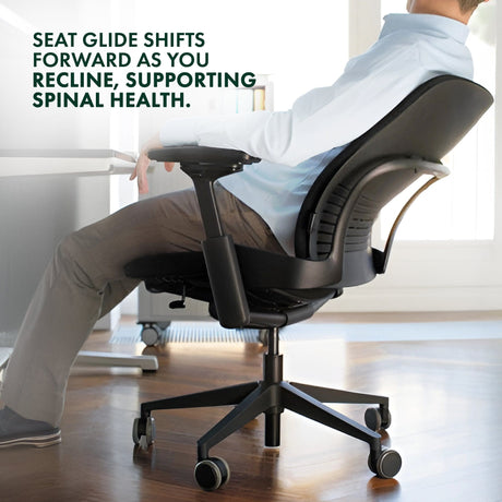 Steelcase Leap V2 Chair with Platinum Base and Frame - Fully Loaded (Rеnеwеd) - Office Logix Shop