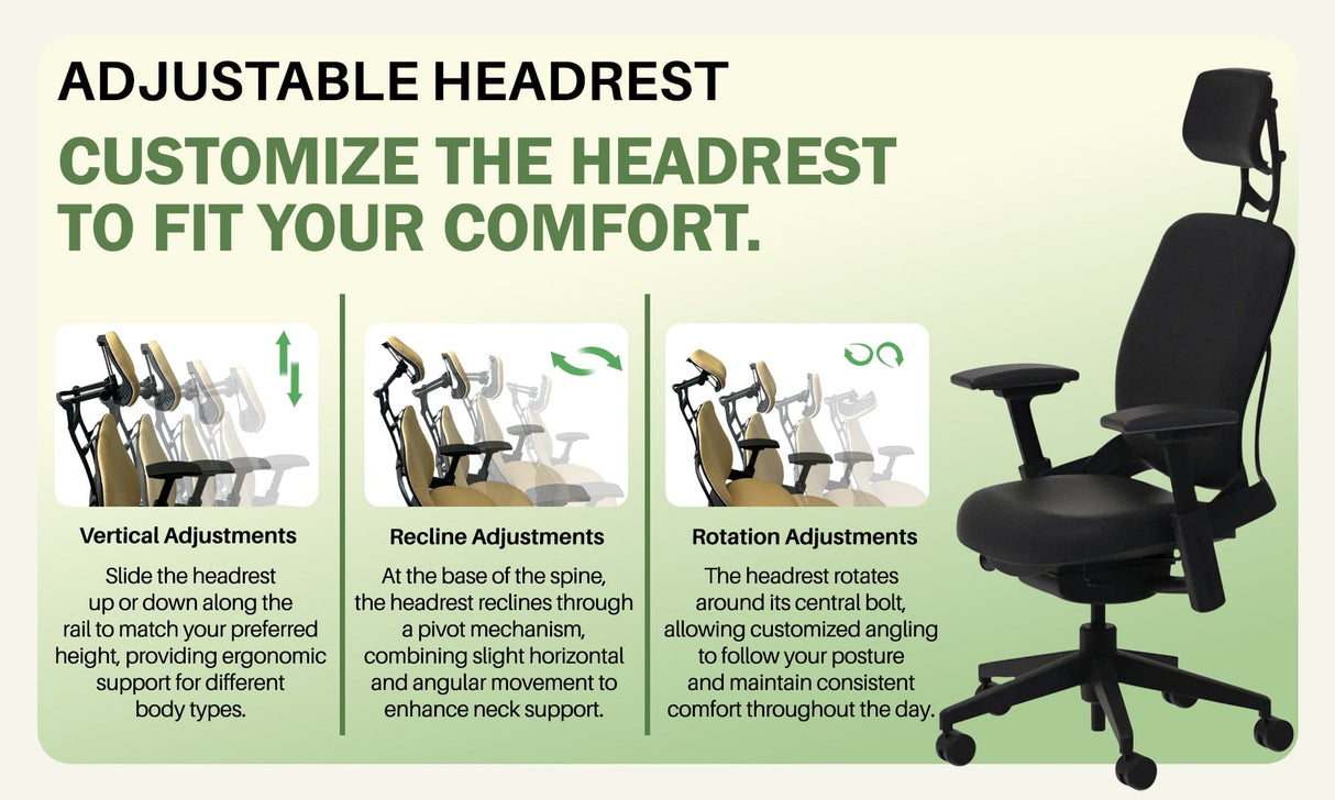Steelcase Leap V2 Headrest - (Limited Quantity in Stock) - UTILITY PATENT PENDING - Office Logix Shop