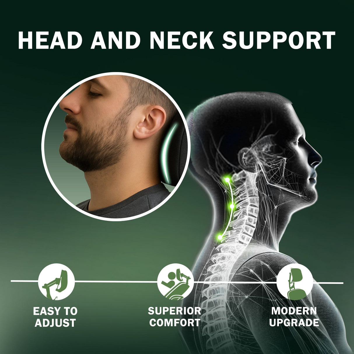 Steelcase Leap V2 Headrest - (Limited Quantity in Stock) - UTILITY PATENT PENDING - Office Logix Shop