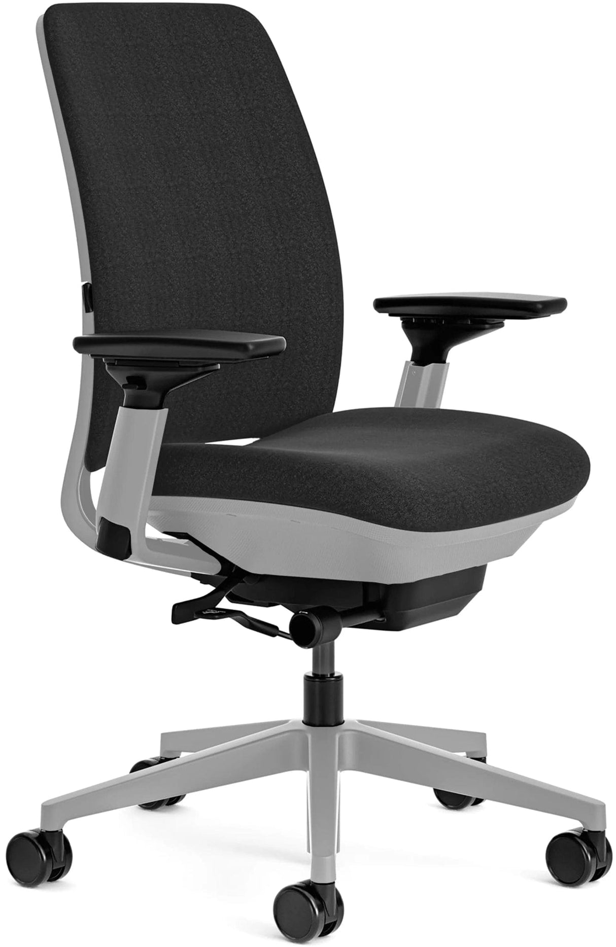 Steelcase Office Task Chair Steelcase Amia Task Chair - Fully Adjustable - Platinum Frame (Renewed)