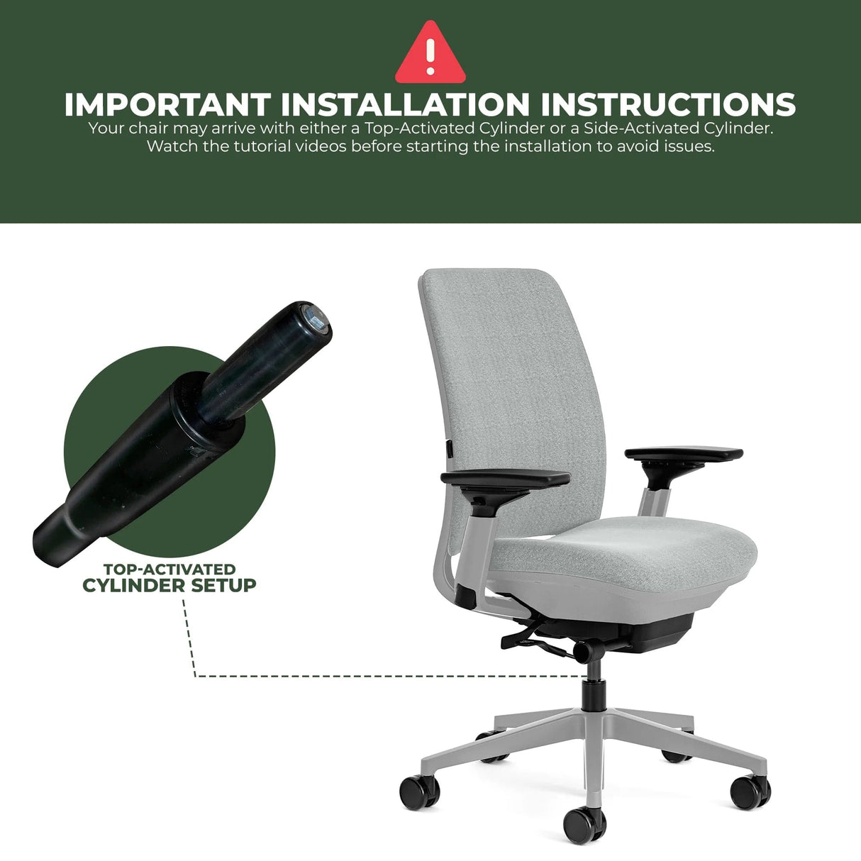 Steelcase Office Task Chair Steelcase Amia Task Chair - Fully Adjustable - Platinum Frame (Renewed)