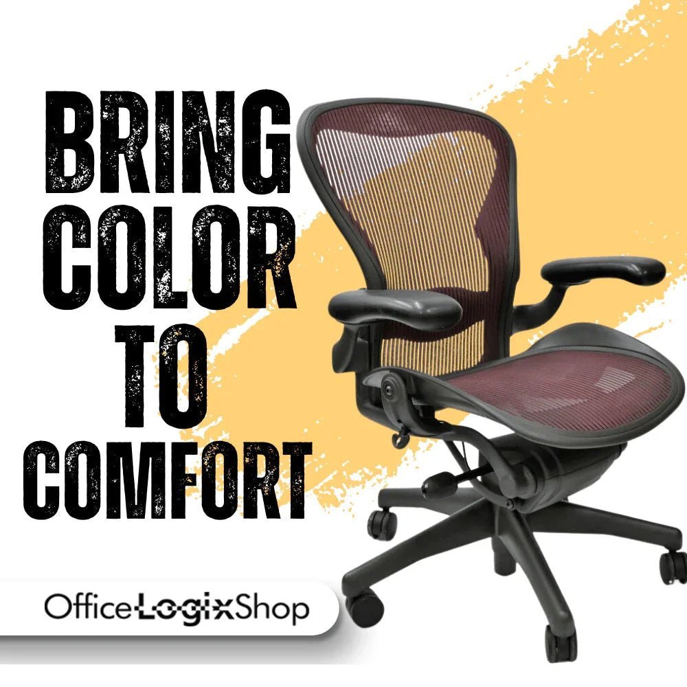 Bring Color to Comfort: The Aeron Classic in Red, Green, and Blue Mesh - Office Logix Shop