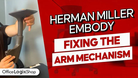 Herman Miller Embody Arm Adjustment Mechanism Fix Tutorial - Office Logix Shop