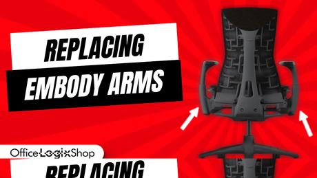 How to Replace Herman Miller Embody Chair Arms | OfficeLogixShop Tutorial - Office Logix Shop