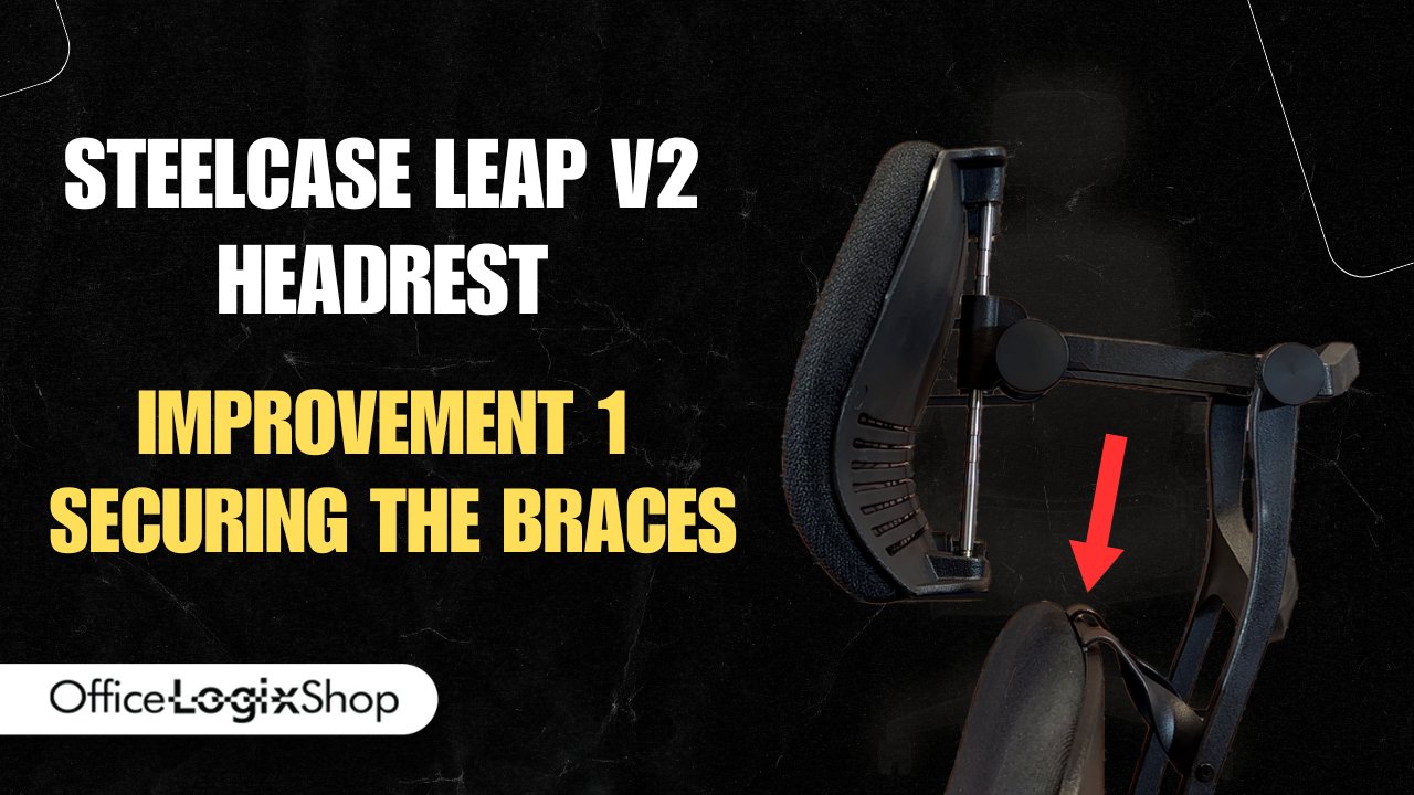 OfficeLogixShop Steelcase Leap V2 Headrest First Improvement - Office Logix Shop