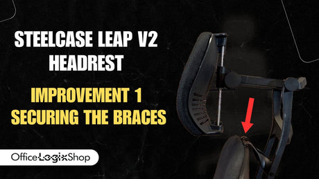 OfficeLogixShop Steelcase Leap V2 Headrest First Improvement - Office Logix Shop