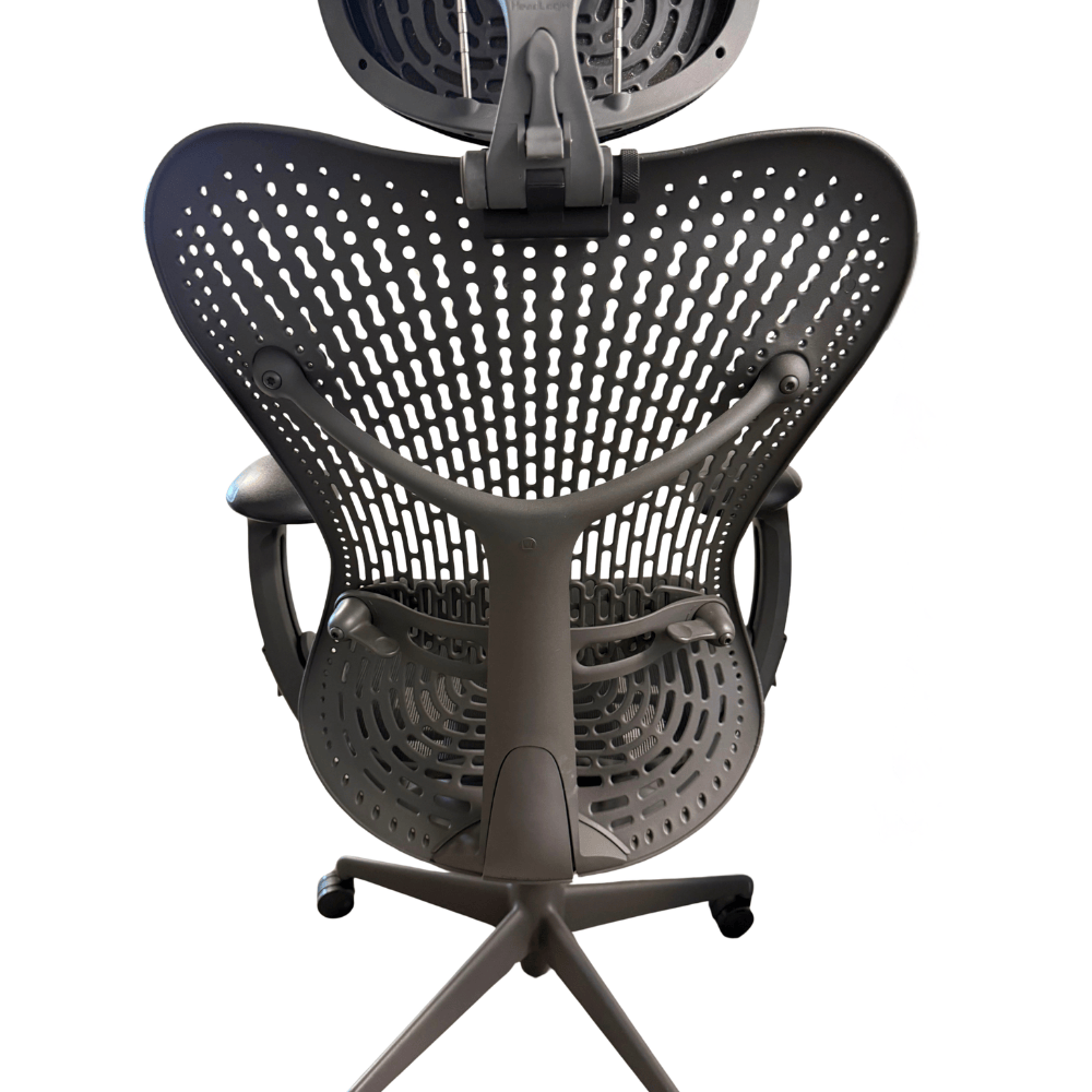 Ensemble chaise Herman Miller Mirra (reconditionnée) et appuie-tête OfficeLogixShop