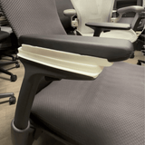 3D arm pad fitted to an Embody in our showroom, seen from the side