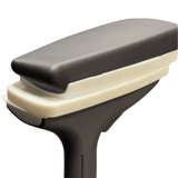 3D adjustable arm pad on an Embody arm: the black pad on its white slide-and-pivot base