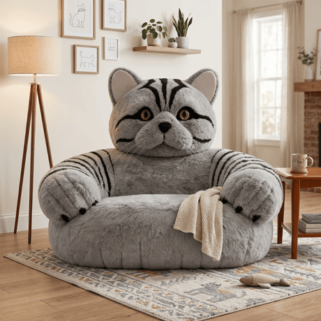 Cat Whiskers Love Seat - A Purrfectly Plush Companion - Office Logix Shop