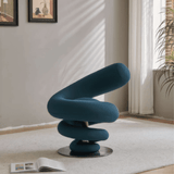 Coil Spring Sculptural Lounge Chair in Molded Cotton - Office Logix Shop