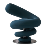 Coil Spring Sculptural Lounge Chair in Molded Cotton - Office Logix Shop