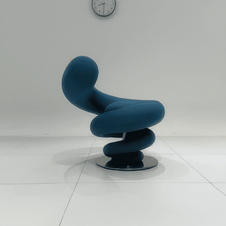 Coil Spring Sculptural Lounge Chair in Molded Cotton - Office Logix Shop