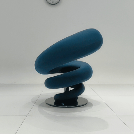 Coil Spring Sculptural Lounge Chair in Molded Cotton - Office Logix Shop