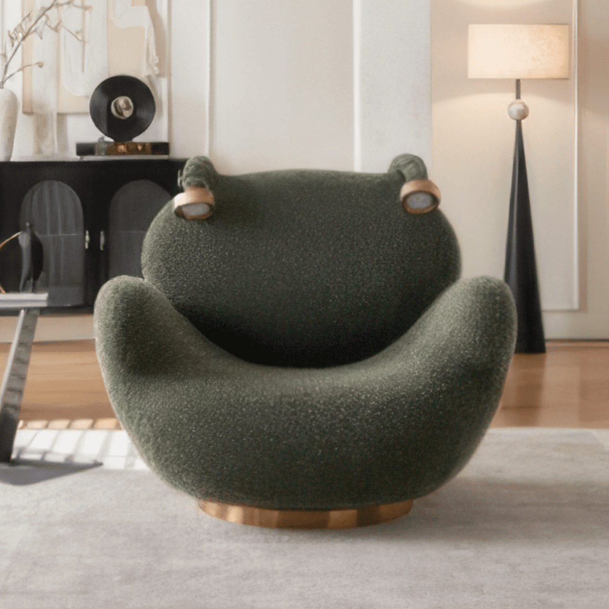 Crab Sculptural Lounge Chair with Rotating Base & Ambient Light - Office Logix Shop