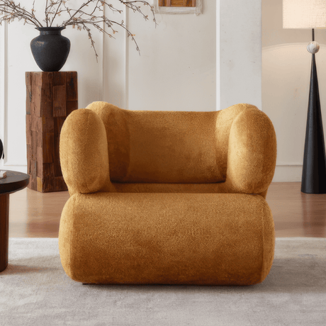 Four Symbols Sculptural Lounge Chair in Textured Fabric - Office Logix Shop