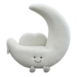 Giant Crescent Moon Lounger - Ivory Bouclé Nursery Sofa - Office Logix Shop