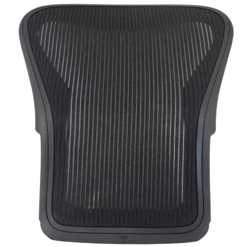 Herman Miller Aeron Classic chair back frame with new black OLS mesh, refurbished part