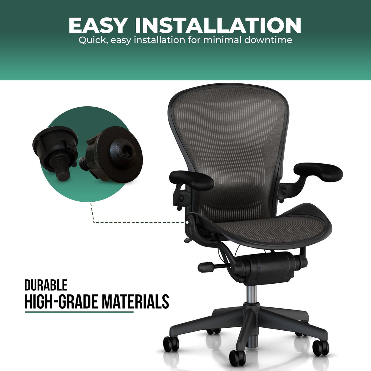 Herman Miller Aeron Classic (V1) Compatible – Seat Hip Pivot Bolt Screws by OLS - Office Logix Shop