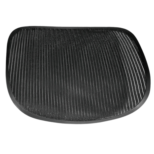 Seat mesh in 3DO1 Black for the Aeron Classic, seen from above on a green background