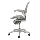 Herman Miller Aeron Fully Loaded Adjustable Lumbar - Titanium (Renewed) - Office Logix Shop