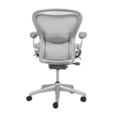 Herman Miller Aeron Fully Loaded Adjustable Lumbar - Titanium (Renewed) - Office Logix Shop