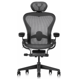 Herman Miller Aeron V2 (Remastered) Chair and Headrest Saving Bundle (Size B) - Office Logix Shop