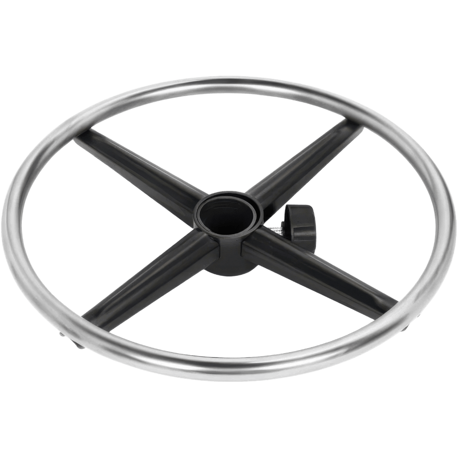 Herman Miller and Other Office Stools Compatible – 19" Metal Chrome Foot Rest Ring by OLS - Office Logix Shop