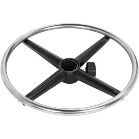 Herman Miller and Other Office Stools Compatible – 19" Metal Chrome Foot Rest Ring by OLS - Office Logix Shop