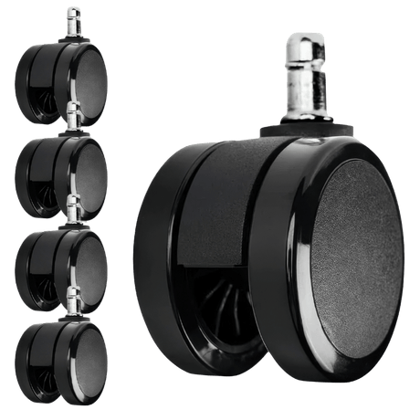Herman Miller Compatible – Replacement Casters by OLS, Soft 2.5", Set of 5 - Office Logix Shop
