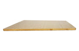 Jarvis bamboo desktop seen low from the side, showing its bamboo edge