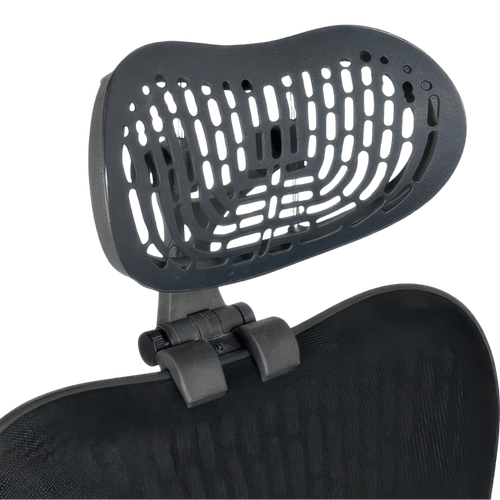OfficeLogixShop Kopfstütze für Herman Miller Mirra 2: Graphit-Rahmen, Kunststoffeinsatz