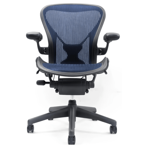 リファービッシュ済みAeron Classic、ブルーメッシュ+PostureFit